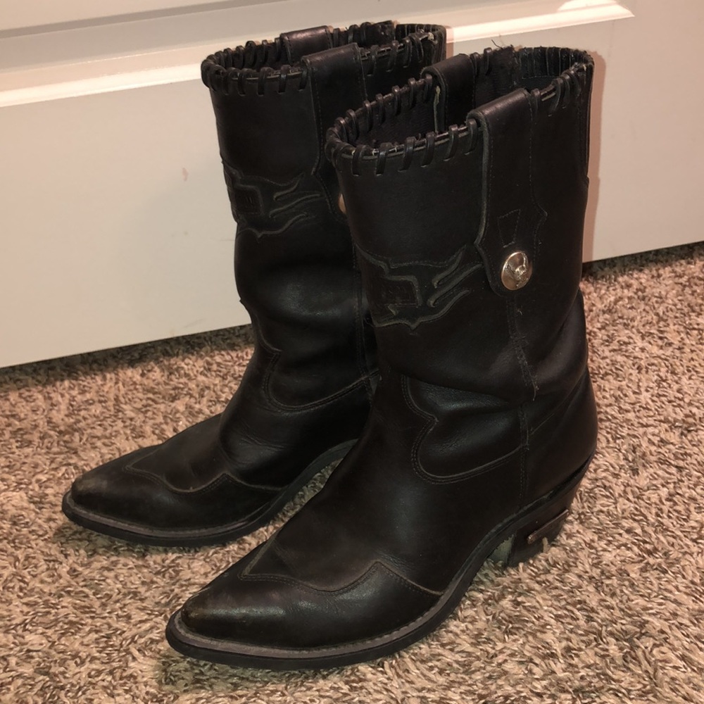 Vintage Harley Davidson Cowgirl Riding boots